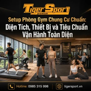 Cư dân đa dạng độ tuổi tập luyện vui vẻ, năng động trong phòng gym chung cư hiện đại, nâng tầm cuộc sống