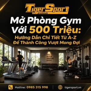 Phòng gym nhỏ gọn, hiện đại, tối ưu chi phí với thiết bị đa năng, phù hợp mở phòng gym với 500 triệu.