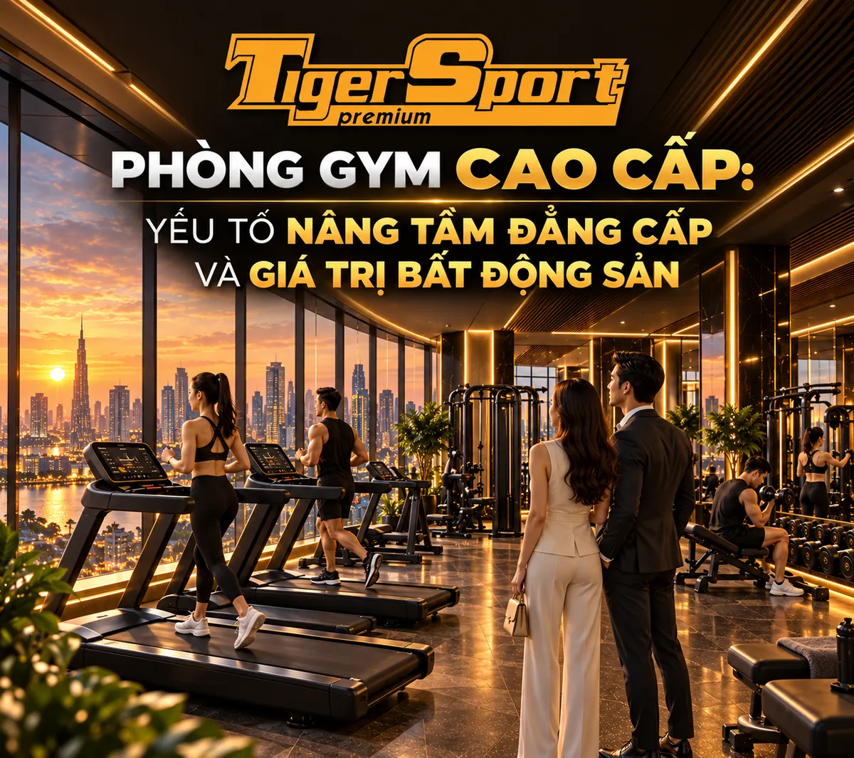 Infographic lợi ích tài chính khi đầu tư thiết kế phòng gym chất lượng cao cho căn hộ cao cấp, tăng giá trị bất động sản.